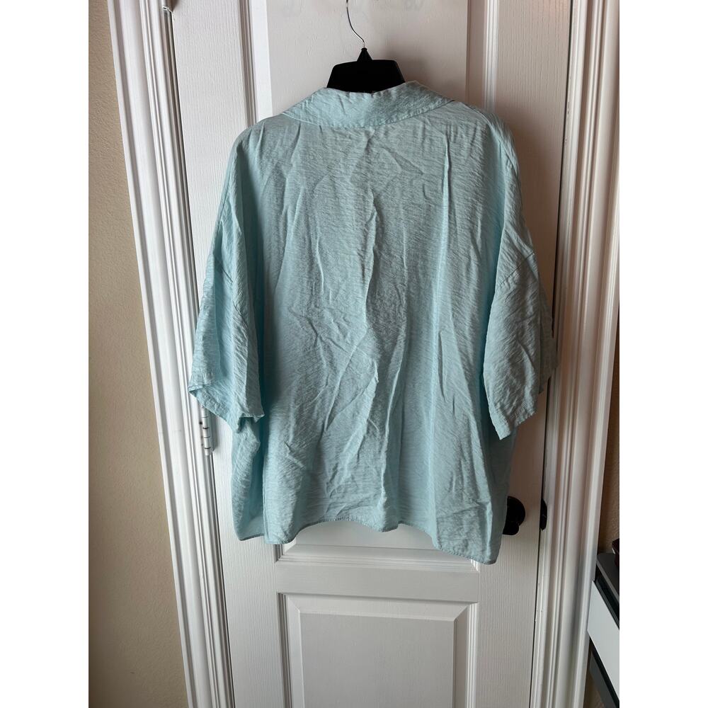 Light Blue Anthropologie Blouse Dolman Sleeve Oversized - Picture 5 of 7